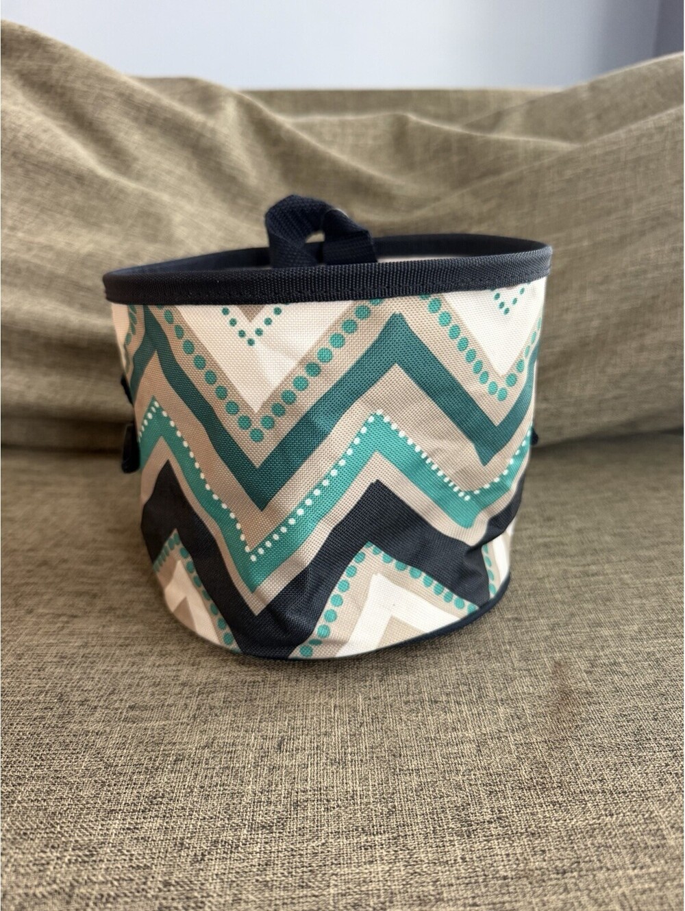 Thirty One Oh Snap Bin In Dotty Chevron Organizing Bin Collapsible New
